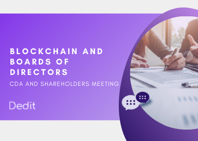 Blockchain for boards of directors and shareholders meeting